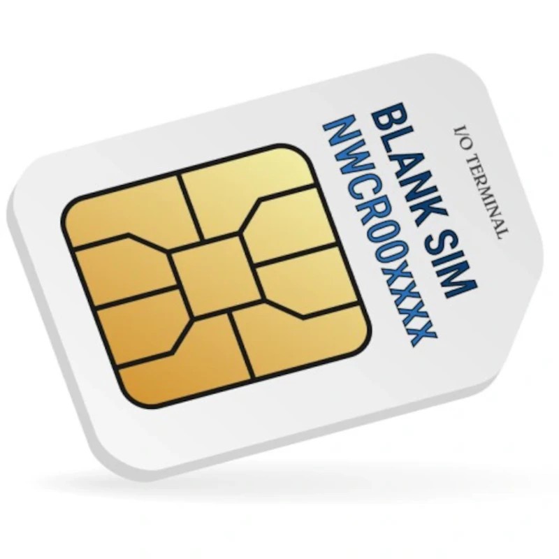 I/O Terminal - Blank sim card with IDMON Number
