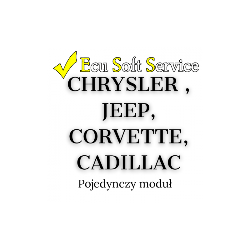 Ecu Soft Service - ESS0003 - Moduł Chrysler , Jeep, Corvette, Cadillac