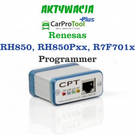 Activation CarProTool - Programator Renesas RH850 R7F701x