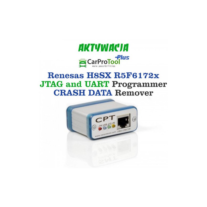 Activation CarProTool - Renesas H8SX R5F6172x JTAG UART CAN