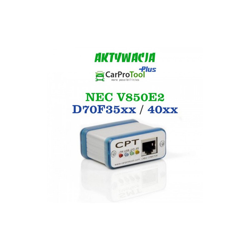 Activation CarProTool - Renesas NEC V850E2 D70F35xx D70F40xx. FLUR0RTX