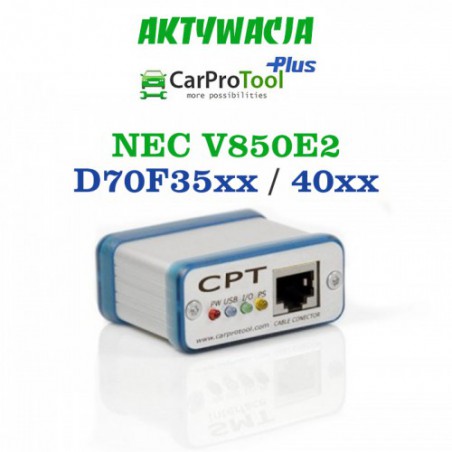 Aktywacja CarProTool - Renesas NEC V850E2 D70F35xx D70F40xx. FLUR0RTX