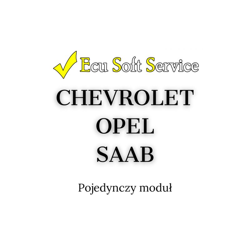 Ecu Soft Service - ESS0011 - Chevrolet, Opel, Saab module