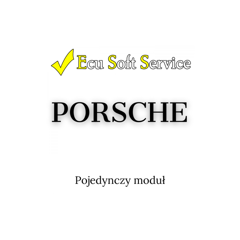 Ecu Soft Service - ESS0012 - Porsche module