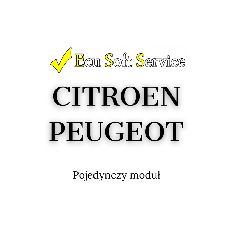 Ecu Soft Service - ESS0013 - Modul Citroen, Peugeot