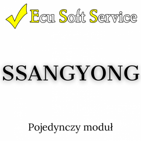 Ecu Soft Service - ESS0019 - Ssangyong module