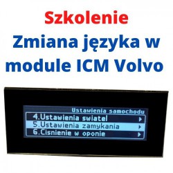 TRAINING ON CHANGING THE LANGUAGE IN THE VOLVO ICM MODULE