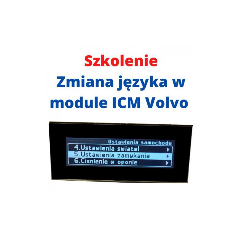 TRAINING ON CHANGING THE LANGUAGE IN THE VOLVO ICM MODULE
