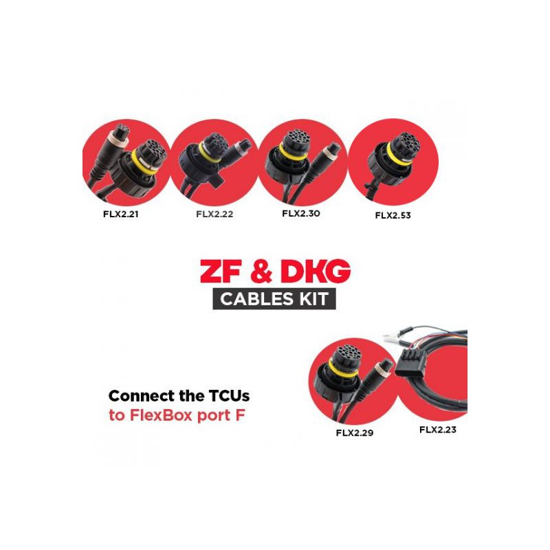 Zestaw kabli TCU ZF (6/8HP) - DKG