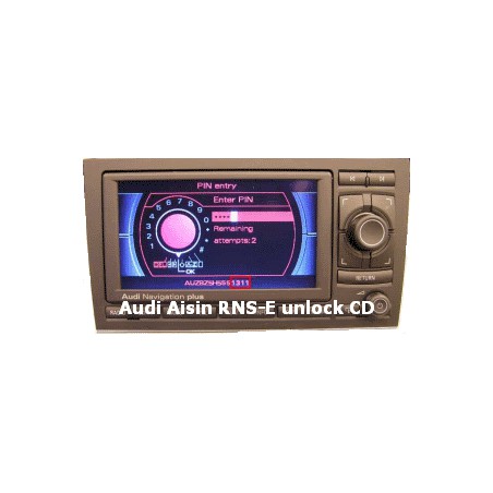 Audi Aisin navigation RNS-E unlock CD