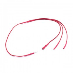 Faston red wires for bench power supply