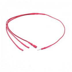 Faston red wires for bench power supply