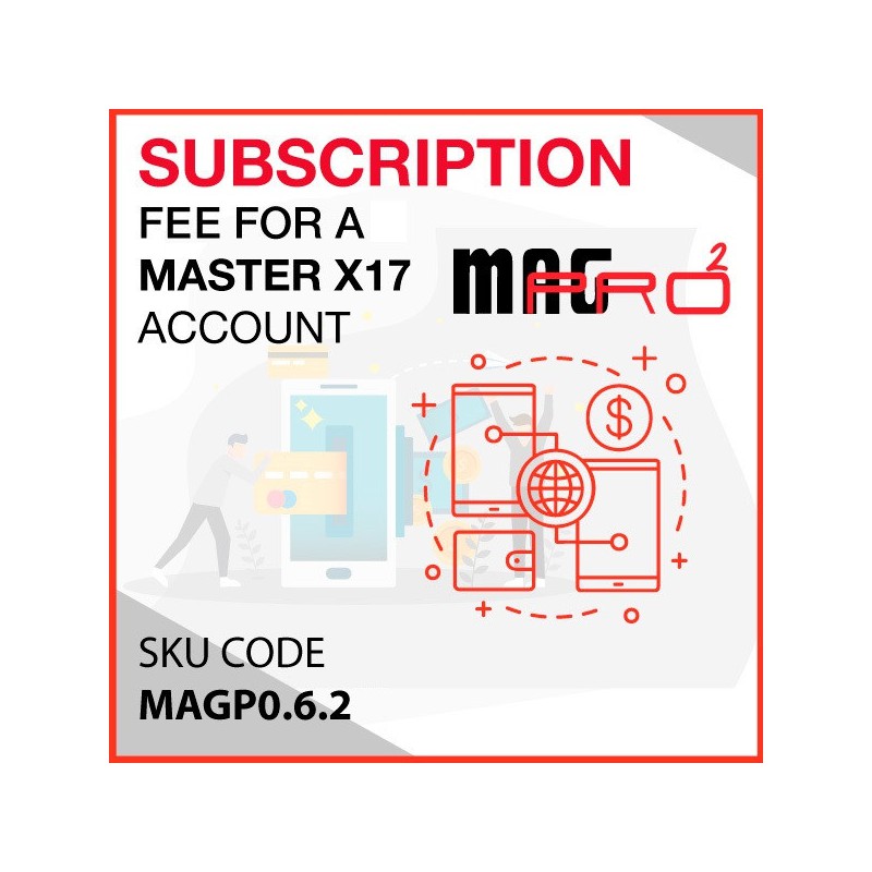 Subscription fee for a MAGRPO MASTER X17
